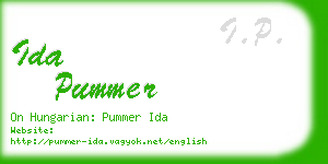 ida pummer business card